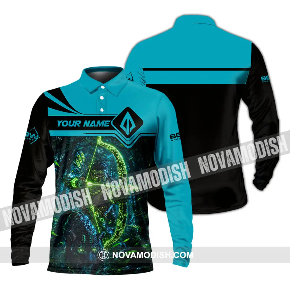 Unisex Shirt - Custom Bow Archery Shirt - Long Sleeve Polo / S - T-shirt