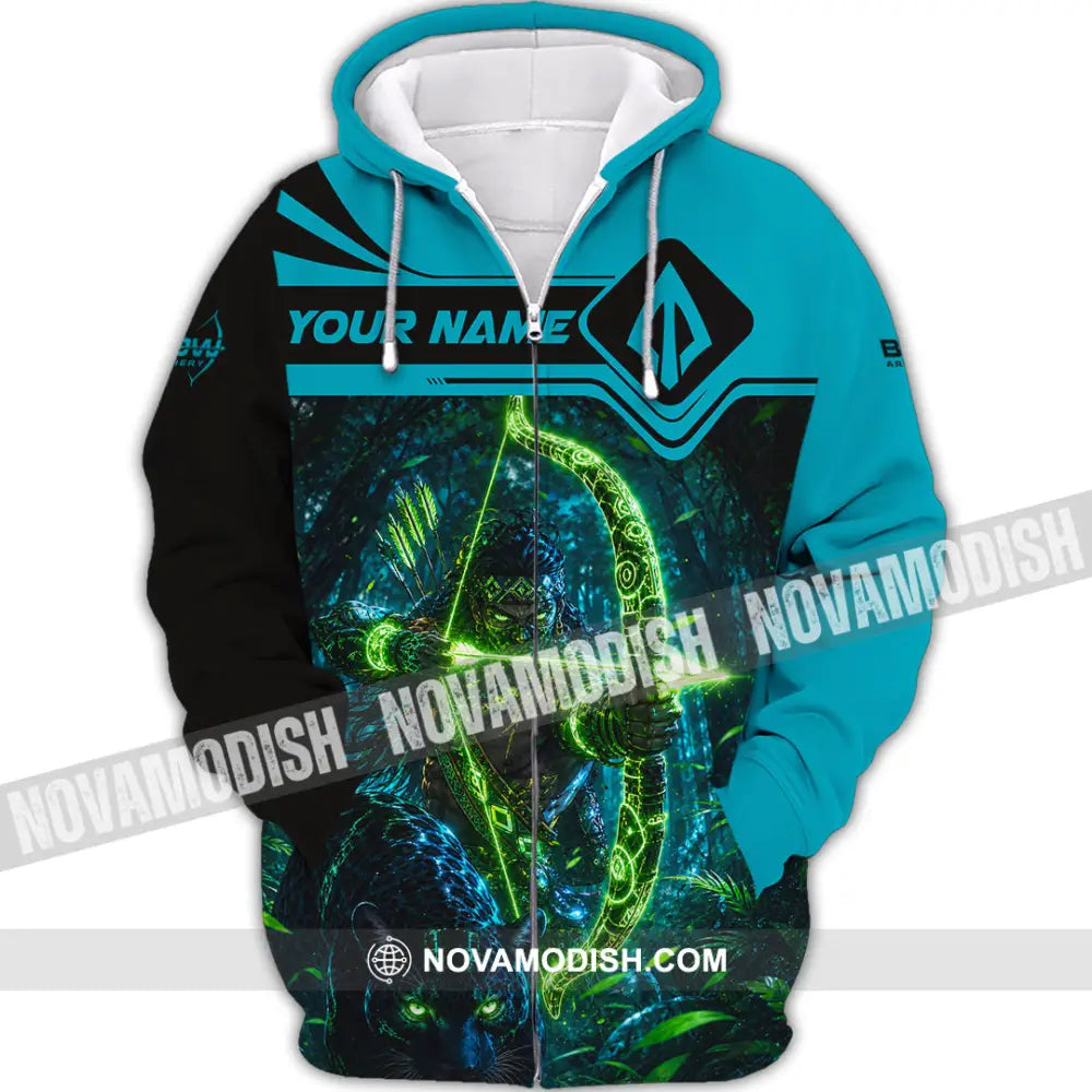 Unisex Shirt - Custom Bow Archery Shirt - Zipper Hoodie / S - T-shirt