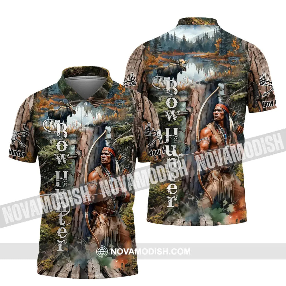 Unisex Shirt - Custom Bow Hunter Shirt Polo Shirt / S T-shirt