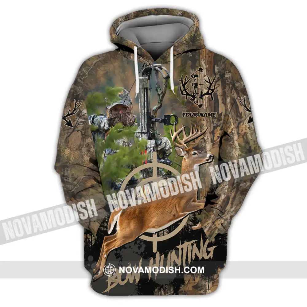 Unisex Shirt - Custom Bow Hunting Shirt Hoodie / S T-shirt