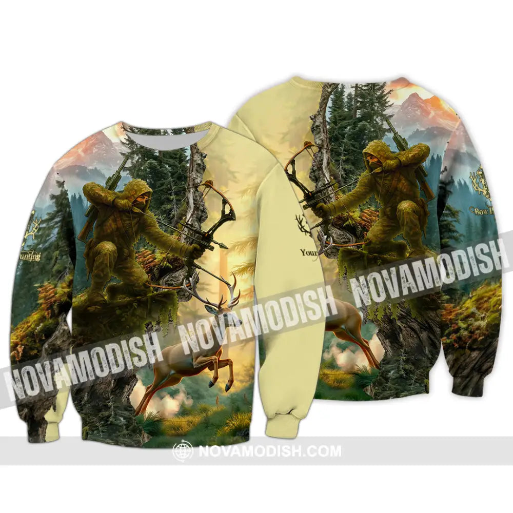 Unisex Shirt - Custom Bow Hunting Shirt Long Sleeve / S T-shirt