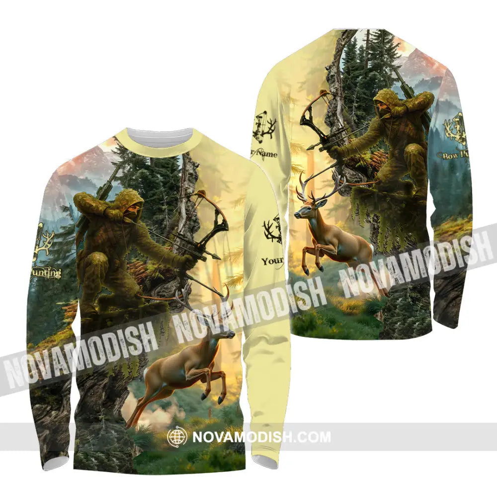 Unisex Shirt - Custom Bow Hunting Shirt Long Sleeve Shirt / S T-shirt