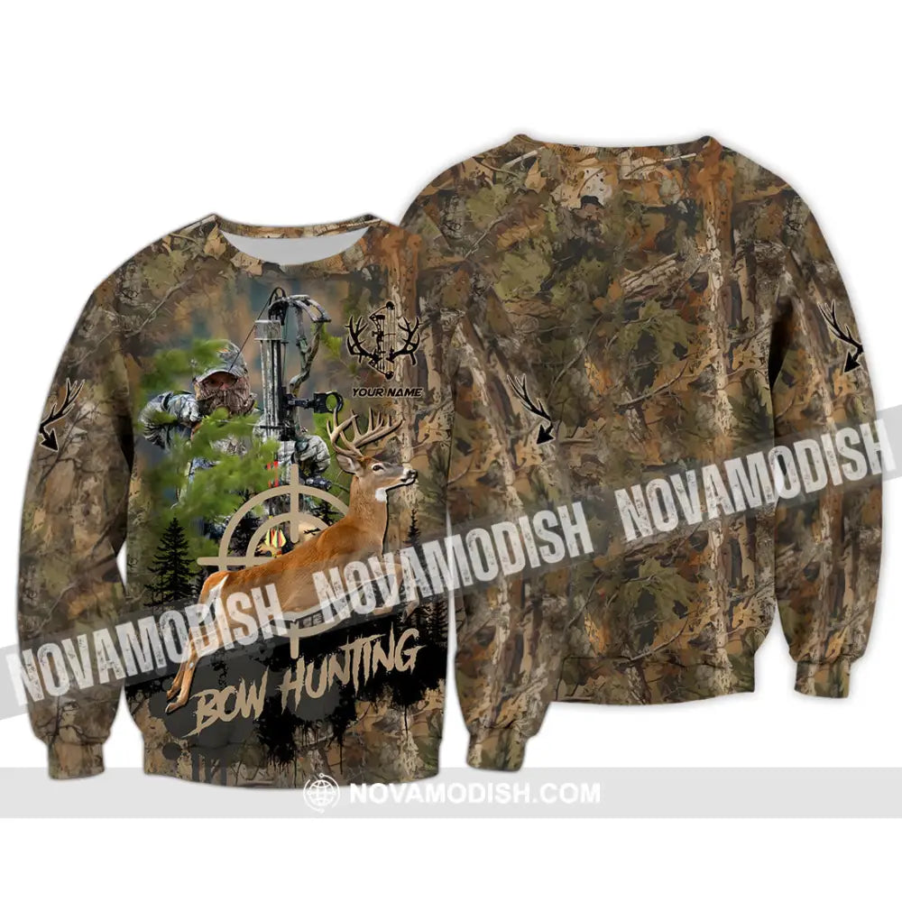 Unisex Shirt - Custom Bow Hunting Shirt Long Sleeve / S T-shirt