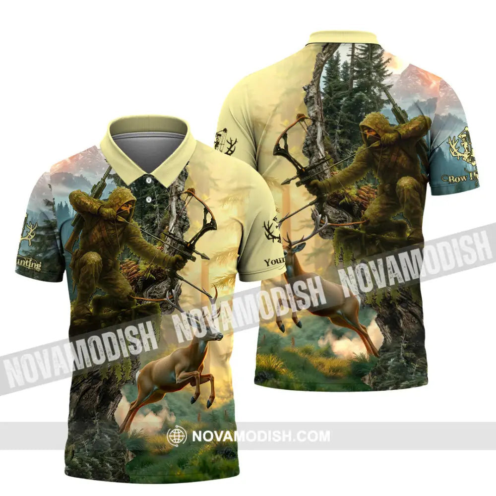 Unisex Shirt - Custom Bow Hunting Shirt Polo Shirt / S T-shirt
