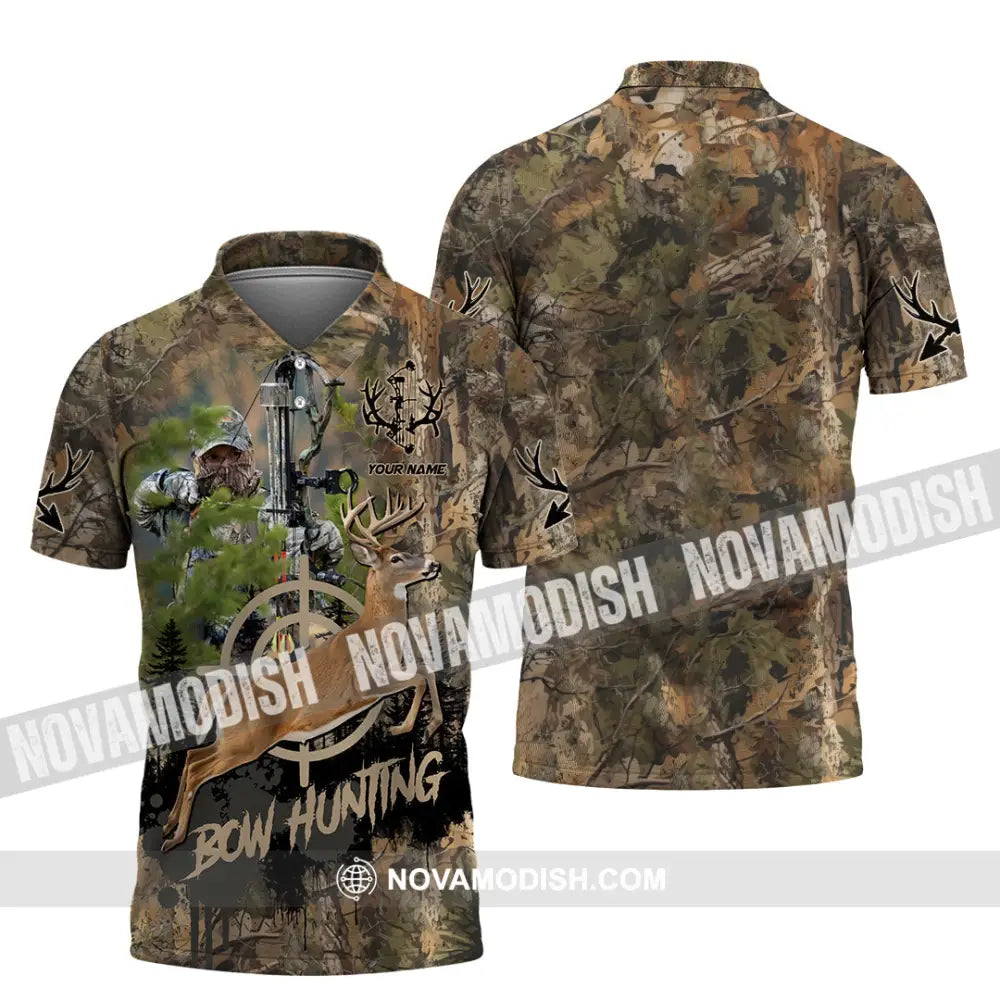 Unisex Shirt - Custom Bow Hunting Shirt Polo Shirt / S T-shirt