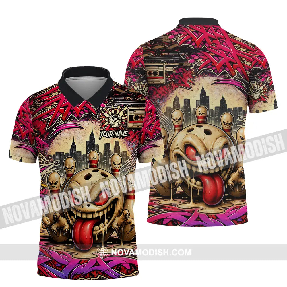 Unisex Shirt - Custom Bowling 3D Shirt Polo Shirt / S T-shirt