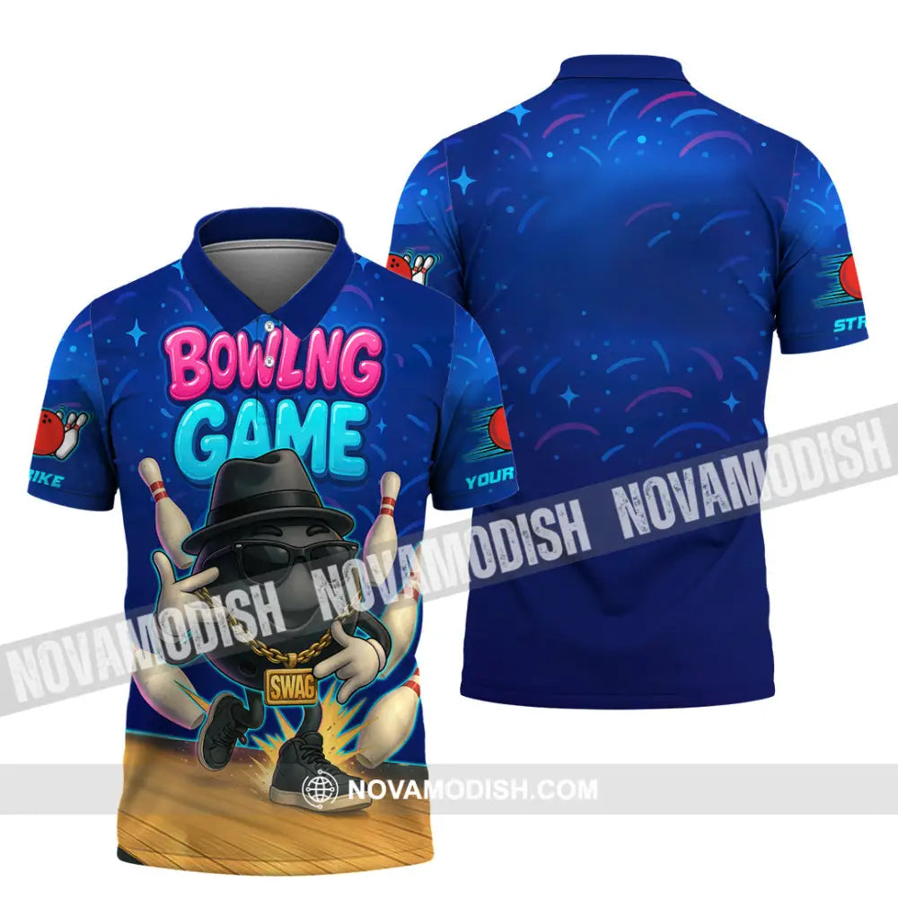 Unisex Shirt - Custom Bowling Game Swag Shirt Polo Shirt / S T-shirt