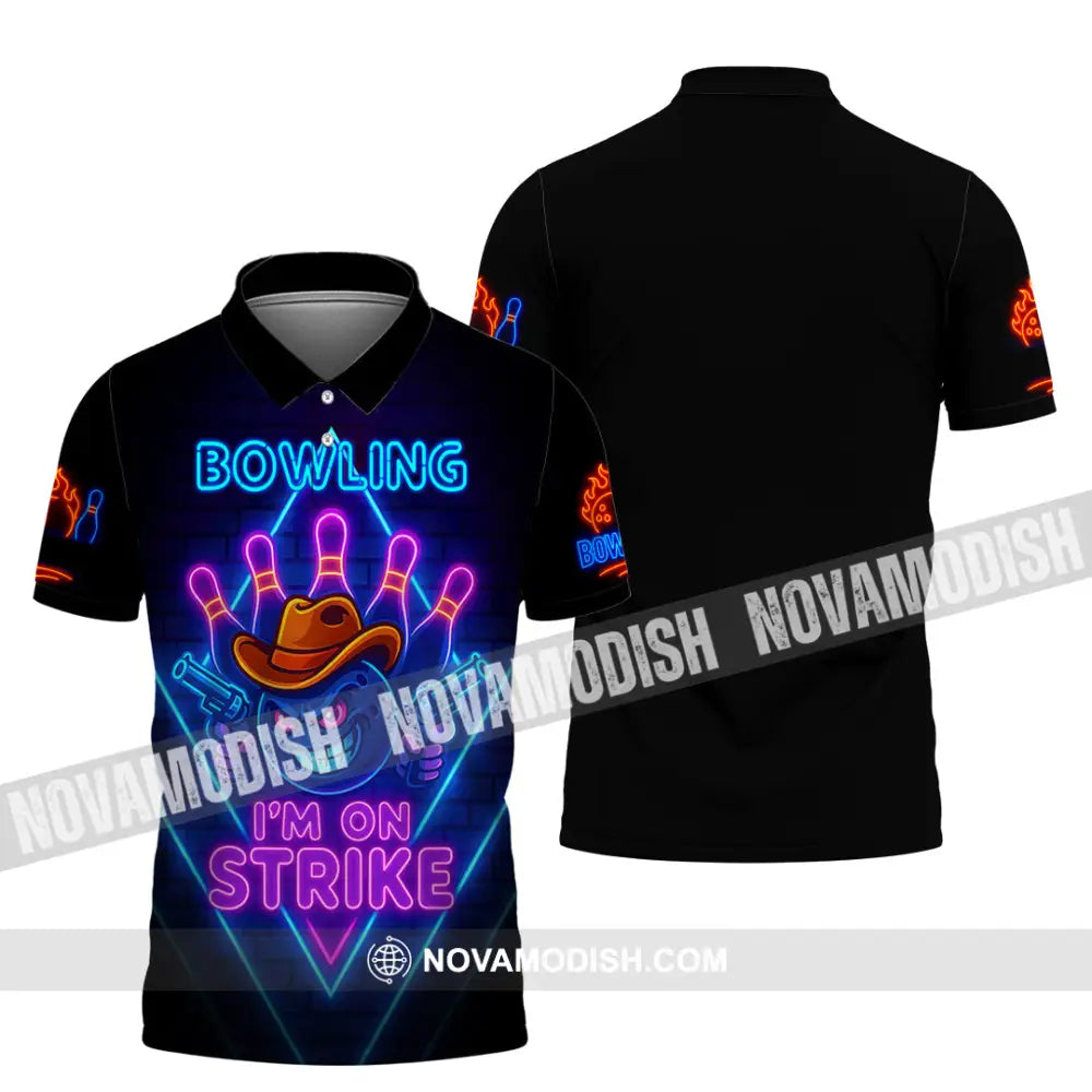 Unisex Shirt - Custom Bowling I Am On Strike Shirt Polo Shirt / S T-shirt
