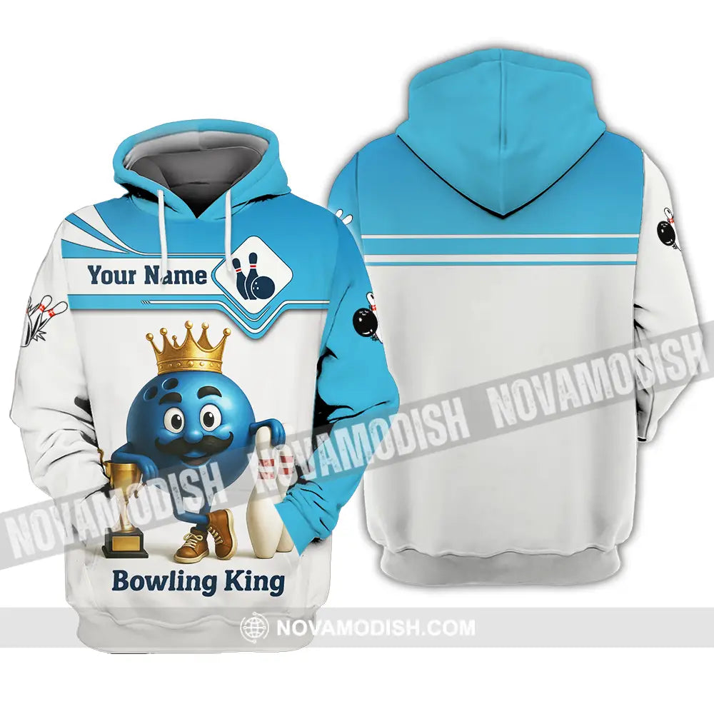 Unisex Shirt - Custom Bowling King Shirt Hoodie / S T-shirt