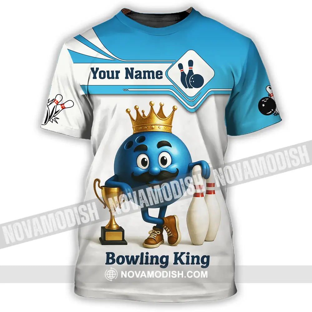 Unisex Shirt - Custom Bowling King Shirt T-Shirt / S T-shirt