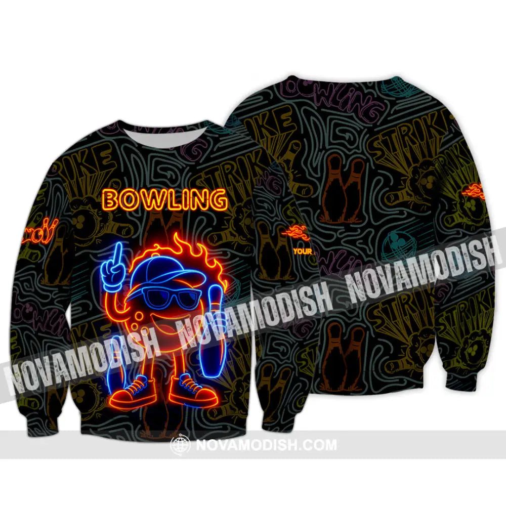 Unisex Shirt - Custom Bowling Shirt Long Sleeve / S T-shirt