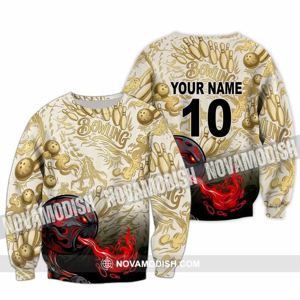 Unisex Shirt - Custom Bowling Shirt - Long Sleeve / S - T-shirt