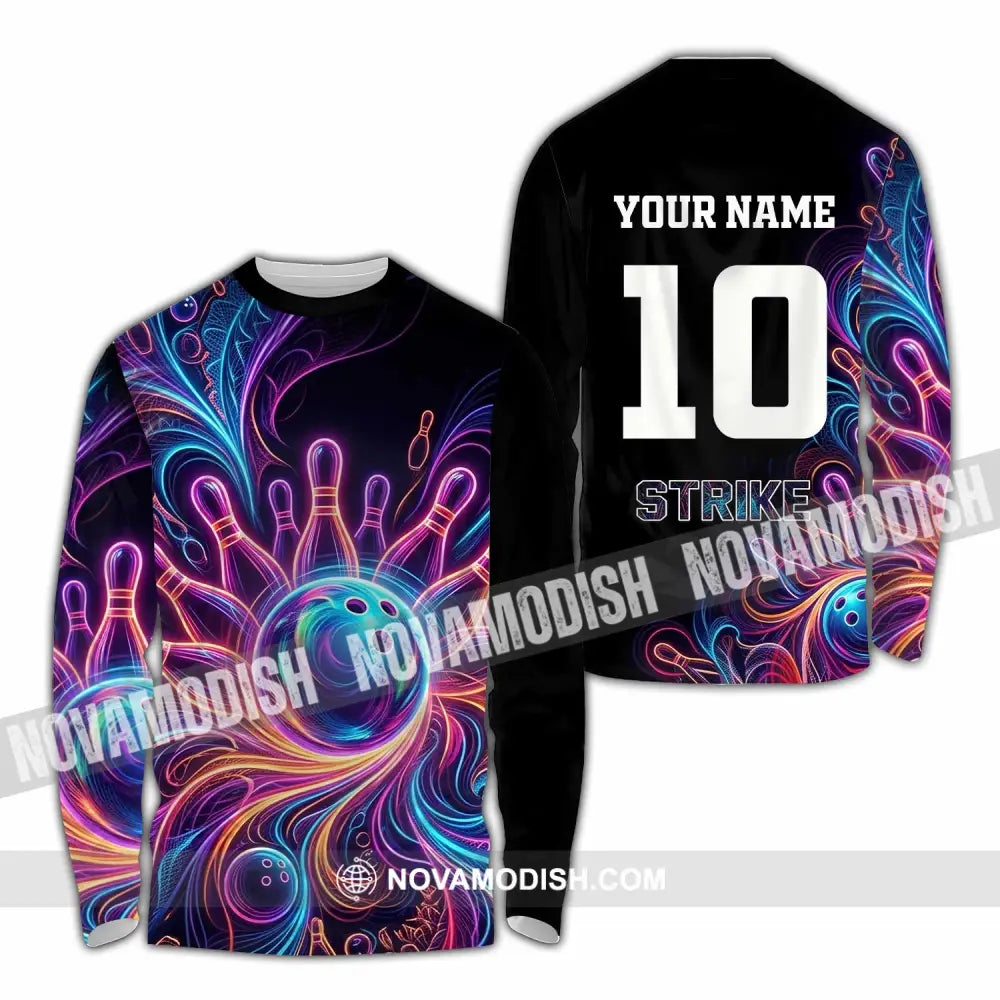Unisex Shirt - Custom Bowling Shirt - Long Sleeve Shirt / S - T-shirt