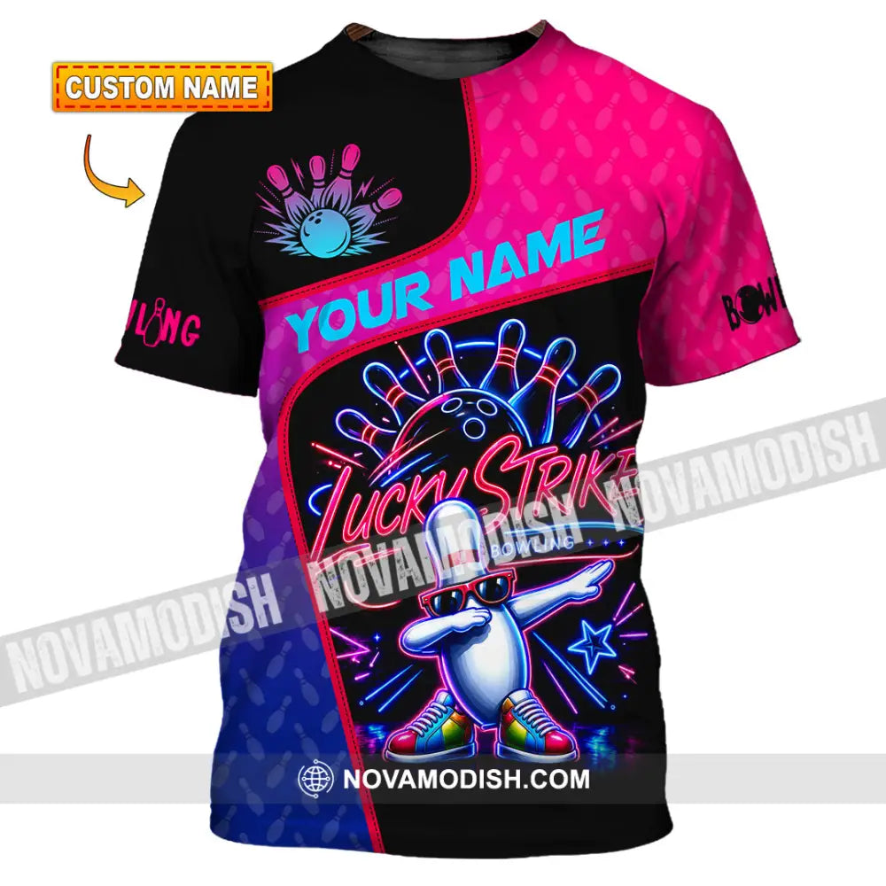 Unisex Shirt - Custom Bowling Lucky Strike Shirt - T-shirt