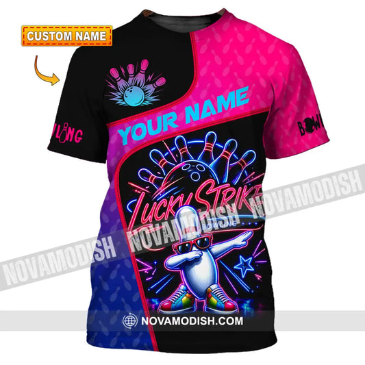 Unisex Shirt - Custom Bowling Lucky Strike Shirt - T-shirt