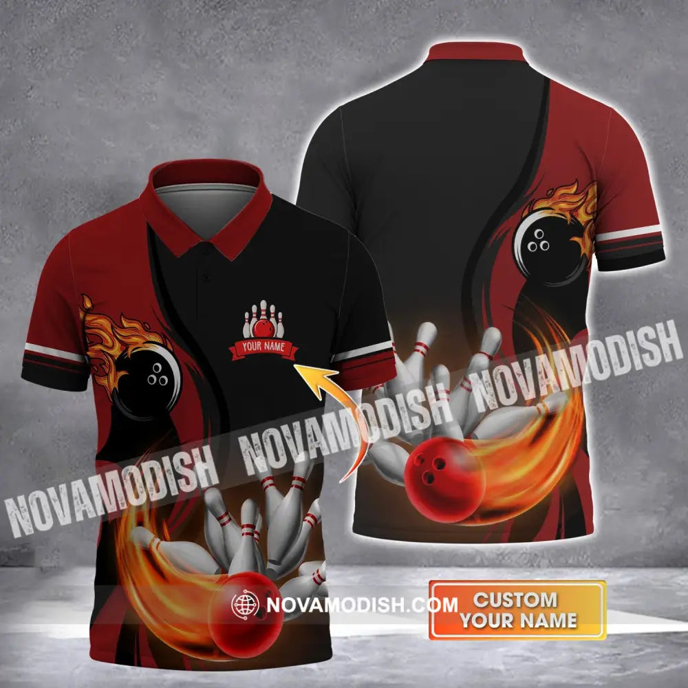 Unisex Shirt - Custom Bowling Name T-Shirt Bowling Player T-shirt