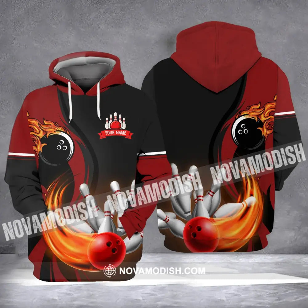 Unisex Shirt - Custom Bowling Name T-Shirt Bowling Player Hoodie / S T-shirt