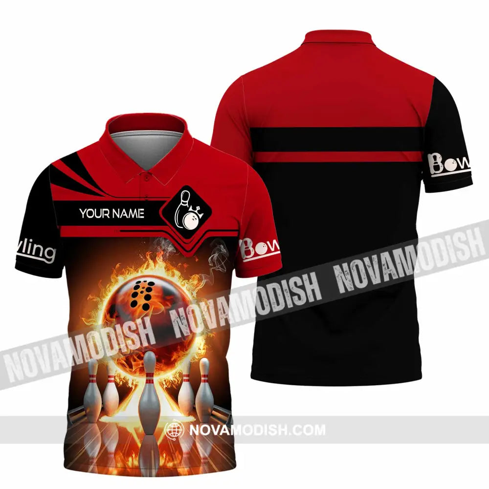 Unisex Shirt - Custom Bowling Player Shirt Polo Shirt / S T-shirt