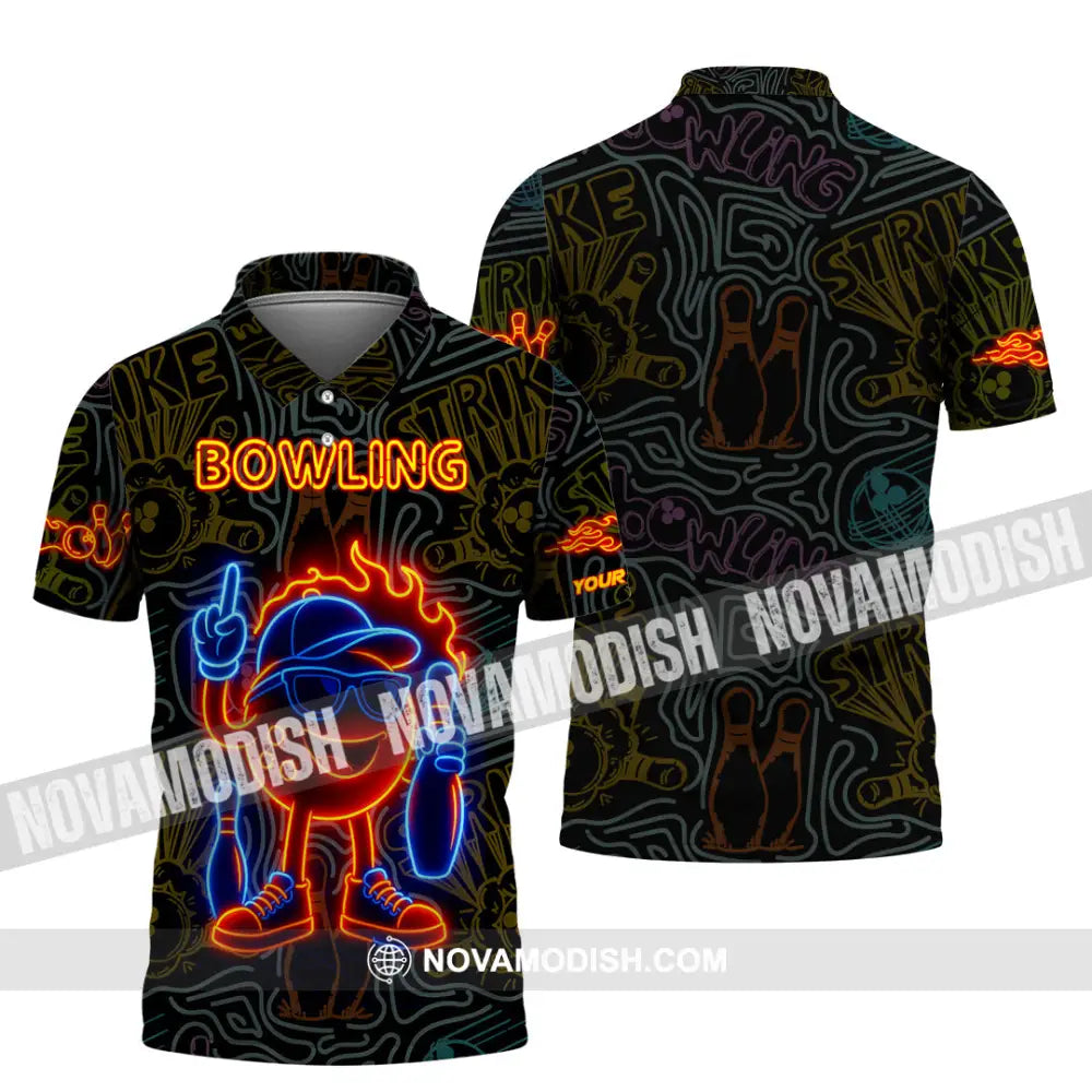 Unisex Shirt - Custom Bowling Shirt Polo Shirt / S T-shirt