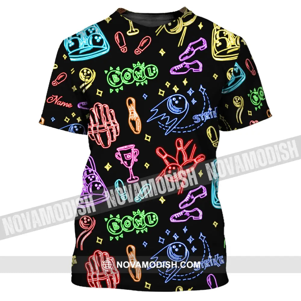 Unisex Shirt - Custom Bowling Strike Shirt T-Shirt / S T-shirt