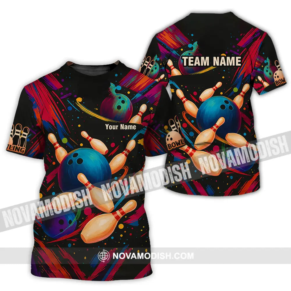 Unisex Shirt - Custom Bowling Shirt T-Shirt / S T-shirt