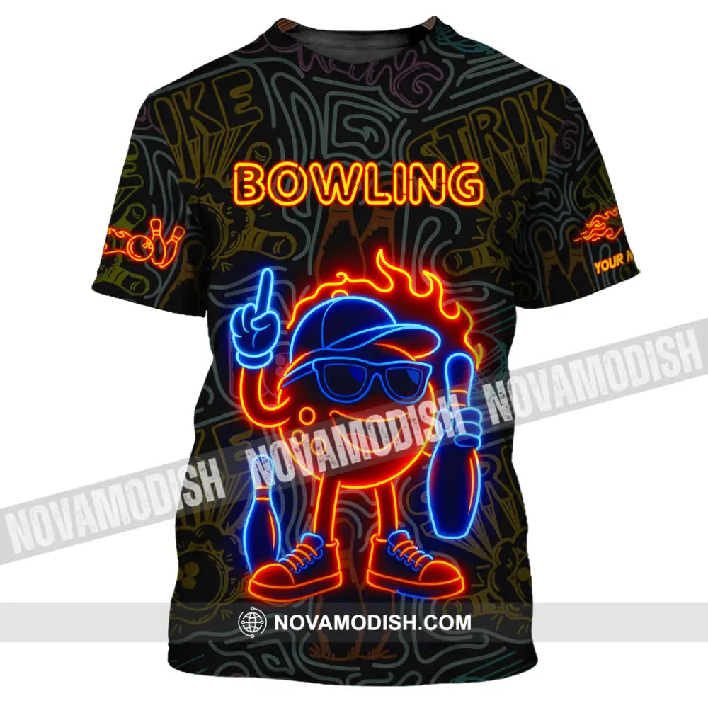 Unisex Shirt - Custom Bowling Shirt T-Shirt / S T-shirt