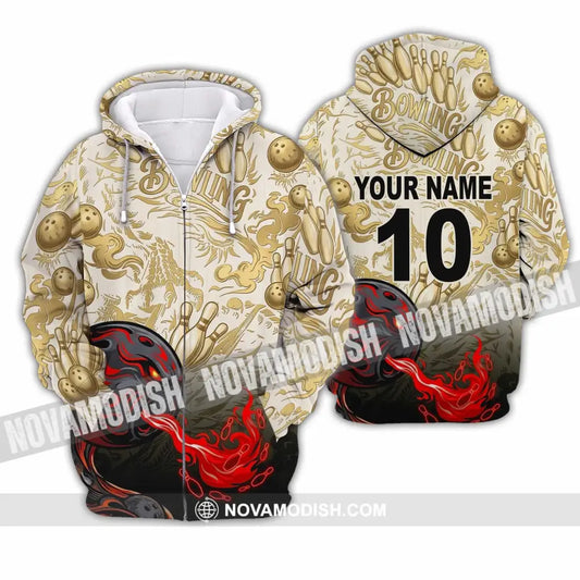 Unisex Shirt - Custom Bowling Shirt - Zipper Hoodie / S - T-shirt