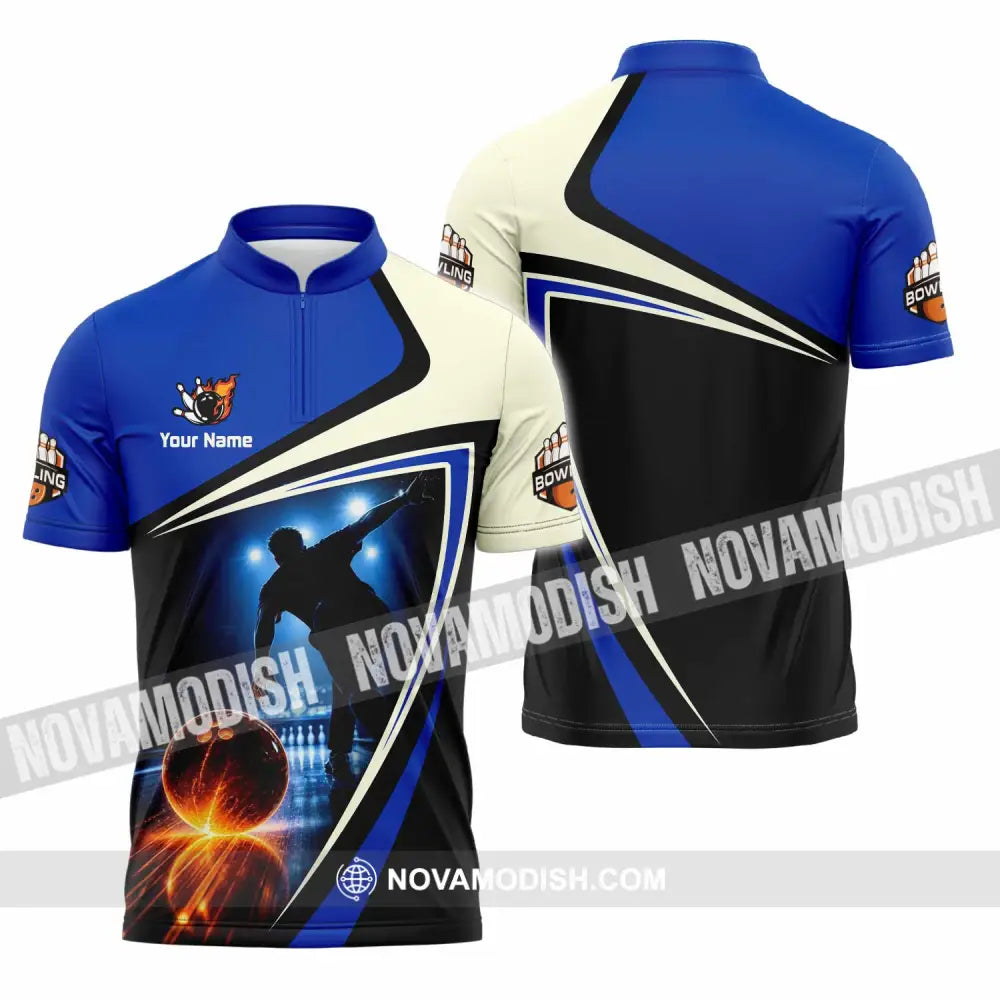 Unisex Shirt - Custom Bowling Shirt - Zipper Polo Shirt / S - T-shirt