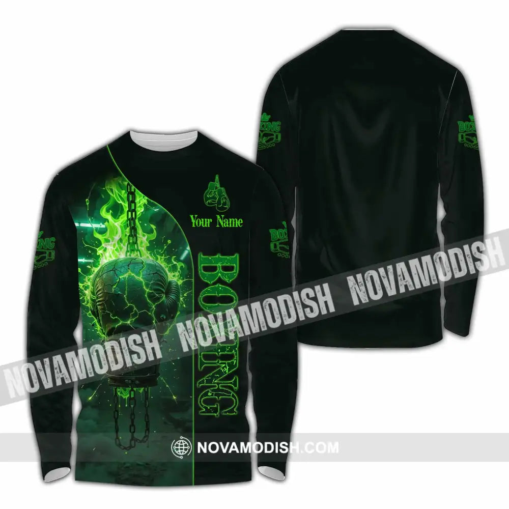 Unisex Shirt - Custom Boxing 3D Shirt Long Sleeve Shirt / S T-shirt