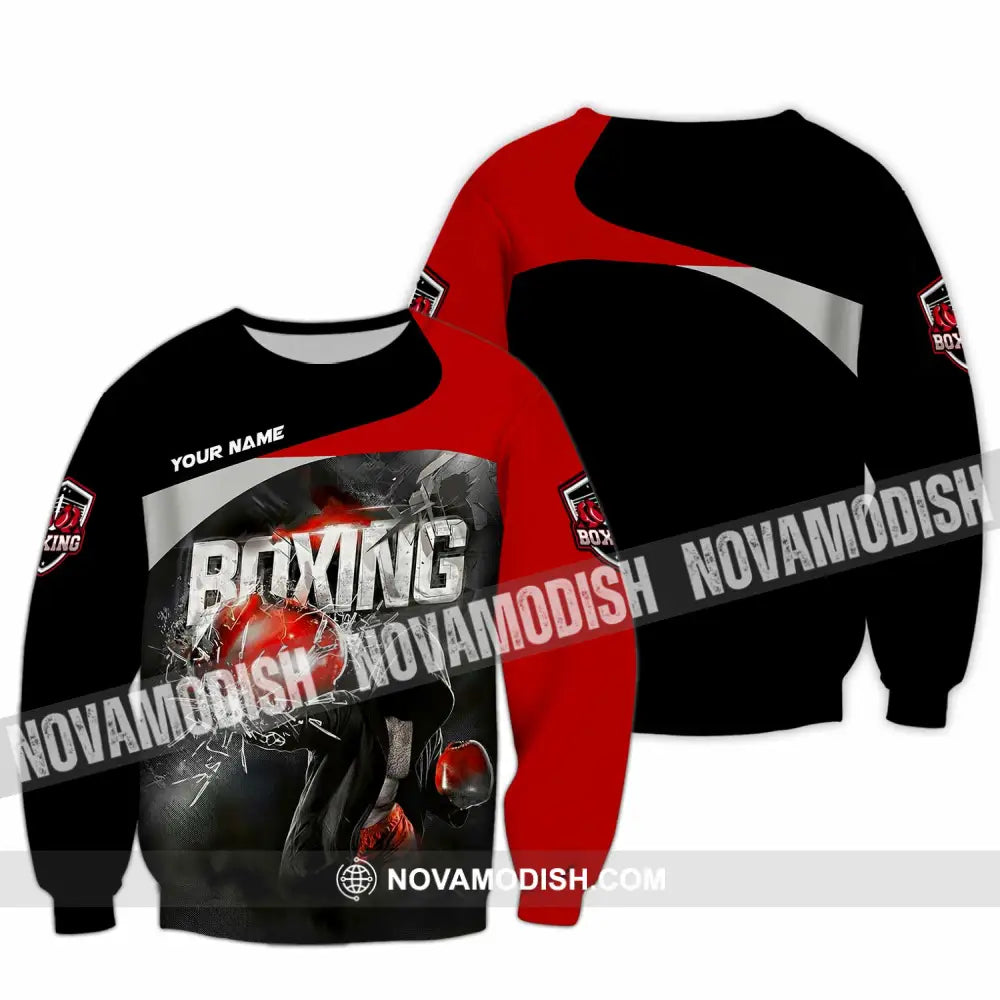 Unisex Shirt - Custom Boxing 3D Shirt Long Sleeve / S T-shirt