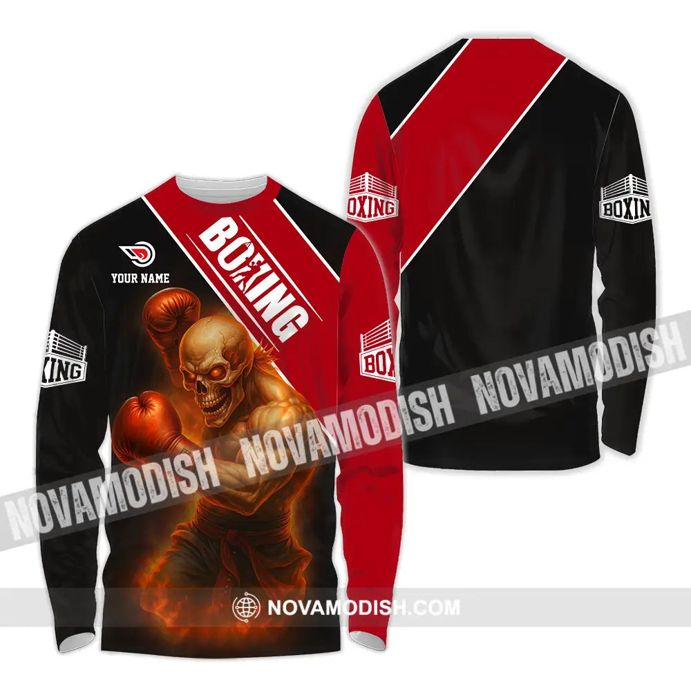 Unisex Shirt - Custom Boxing 3D Shirt Long Sleeve Shirt / S T-shirt