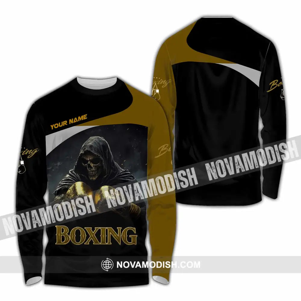 Unisex Shirt - Custom Boxing 3D Shirt Long Sleeve Shirt / S T-shirt