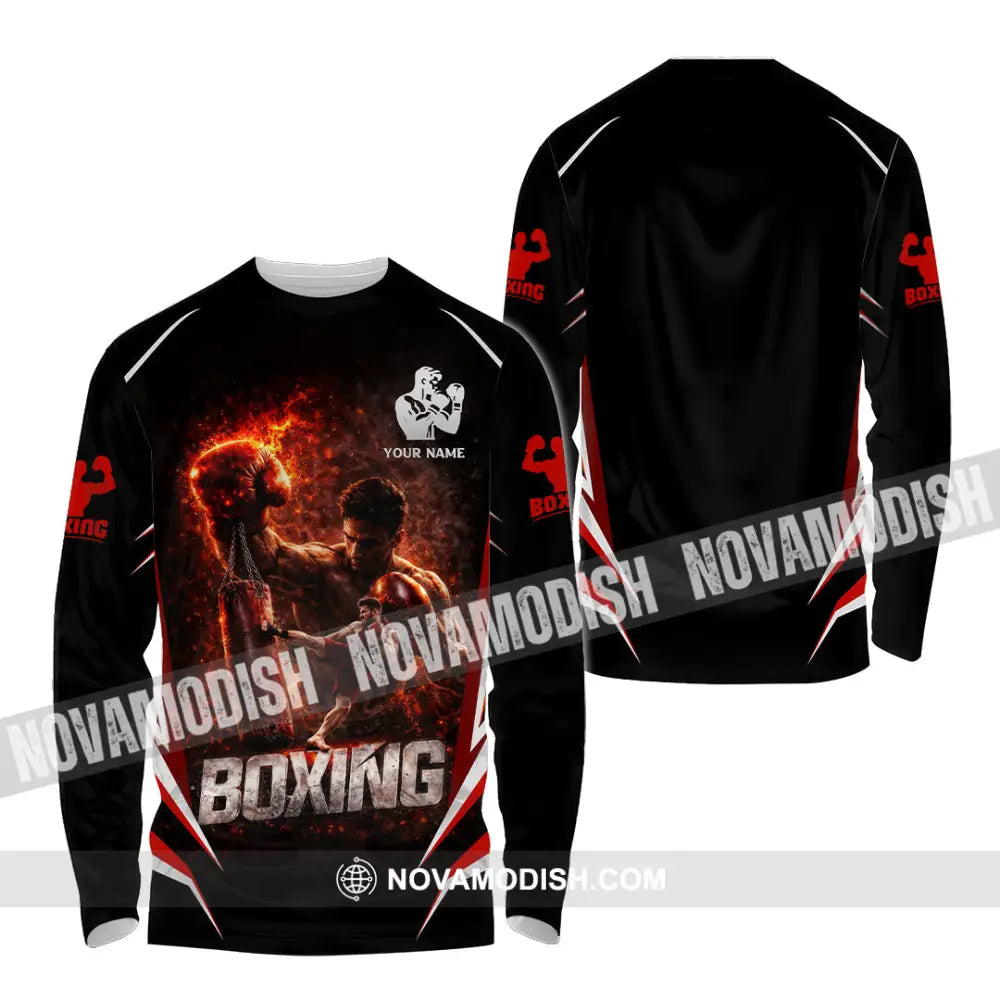 Unisex Shirt - Custom Boxing 3D Shirt Long Sleeve Shirt / S T-shirt