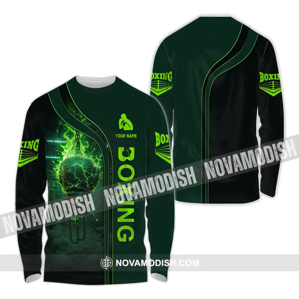 Unisex Shirt - Custom Boxing 3D Shirt Long Sleeve Shirt / S T-shirt