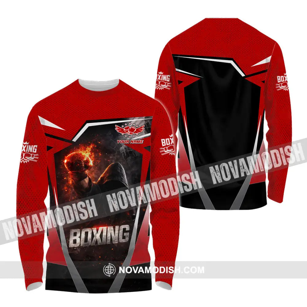Unisex Shirt - Custom Boxing 3D Shirt Long Sleeve Shirt / S T-shirt
