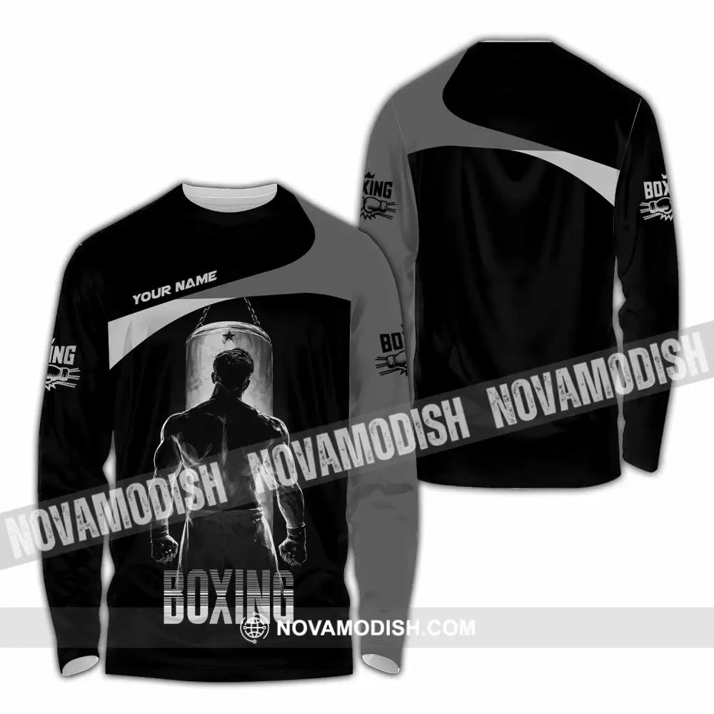 Unisex Shirt - Custom Boxing 3D Shirt - Long Sleeve Shirt / S - T-shirt