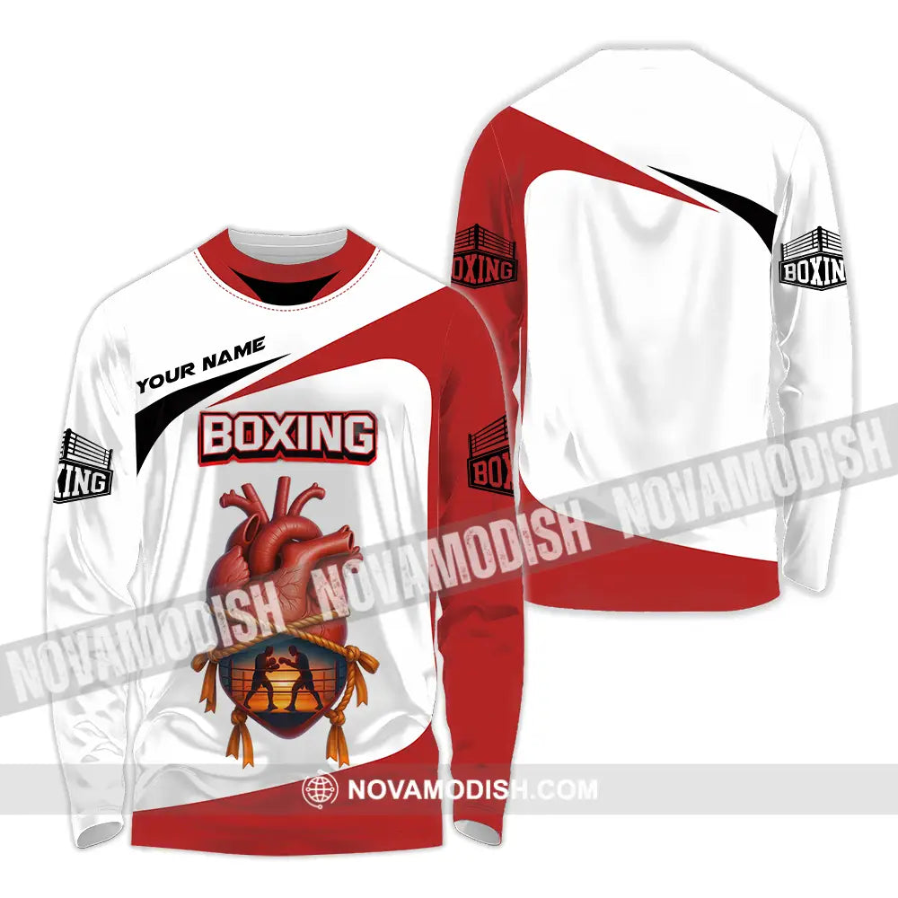 Unisex Shirt - Custom Boxing 3D Shirt Long Sleeve Shirt / S T-shirt