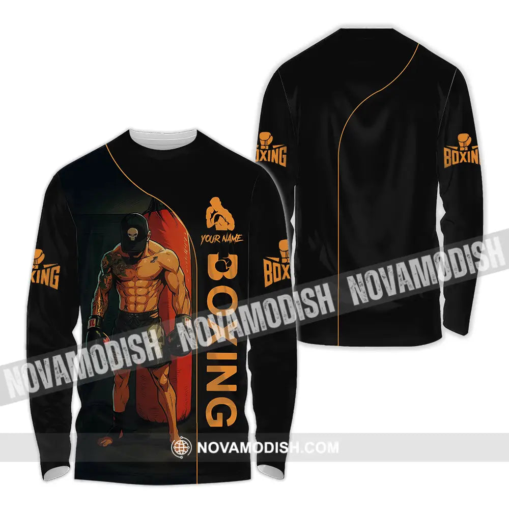 Unisex Shirt - Custom Boxing 3D Shirt Long Sleeve Shirt / S T-shirt