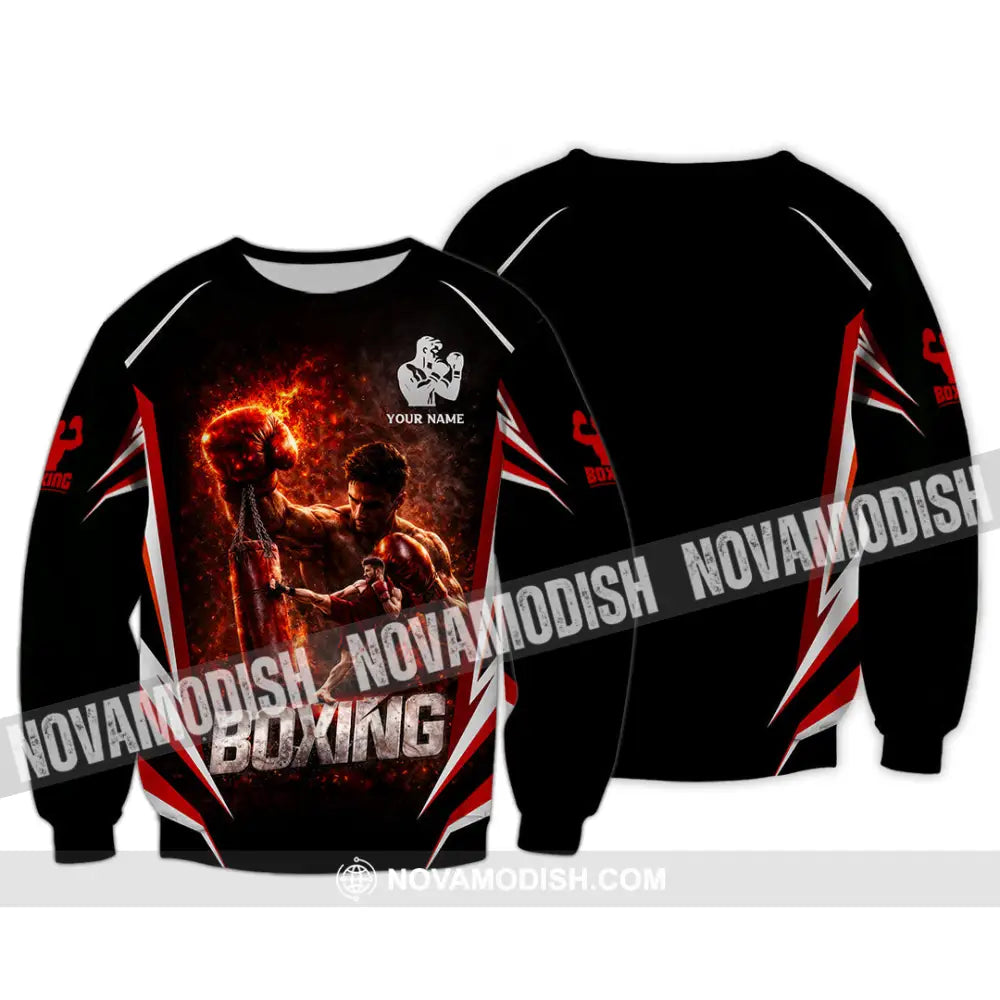 Unisex Shirt - Custom Boxing 3D Shirt Long Sleeve / S T-shirt