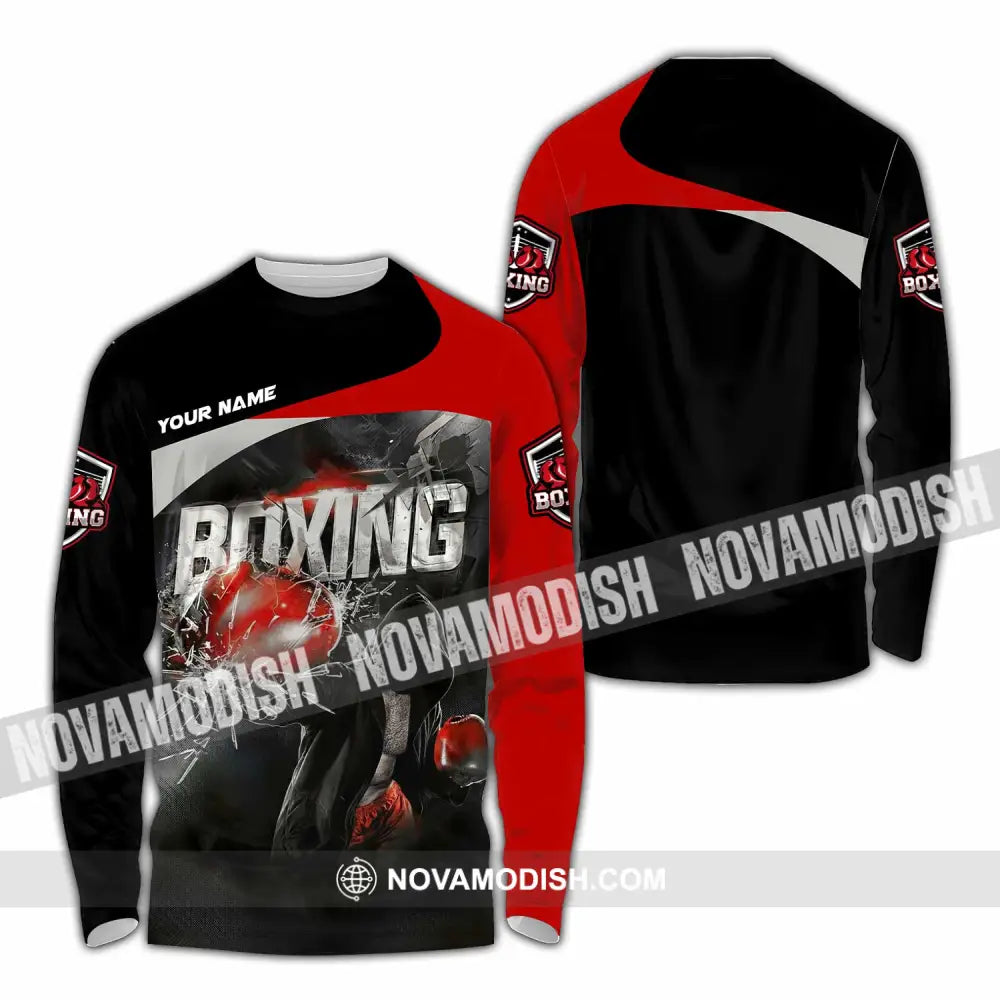 Unisex Shirt - Custom Boxing 3D Shirt Long Sleeve Shirt / S T-shirt
