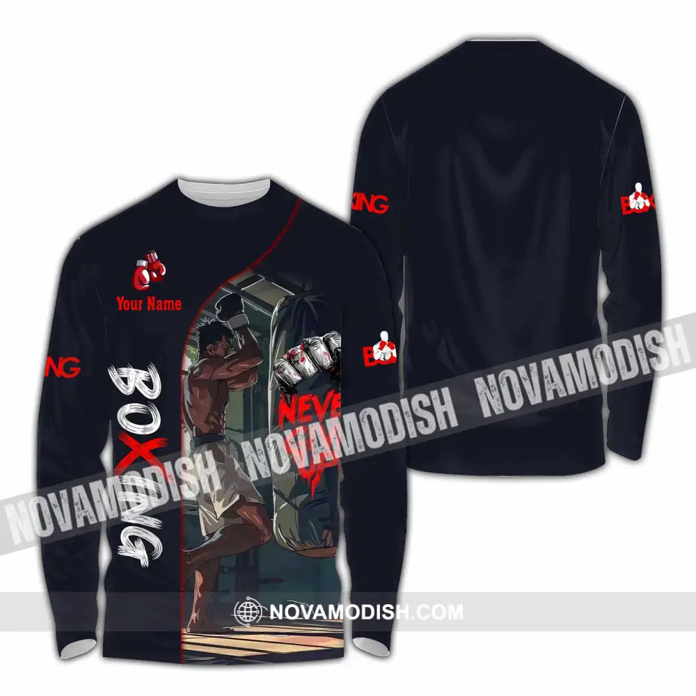 Unisex Shirt - Custom Boxing 3D Shirt Long Sleeve Shirt / S T-shirt