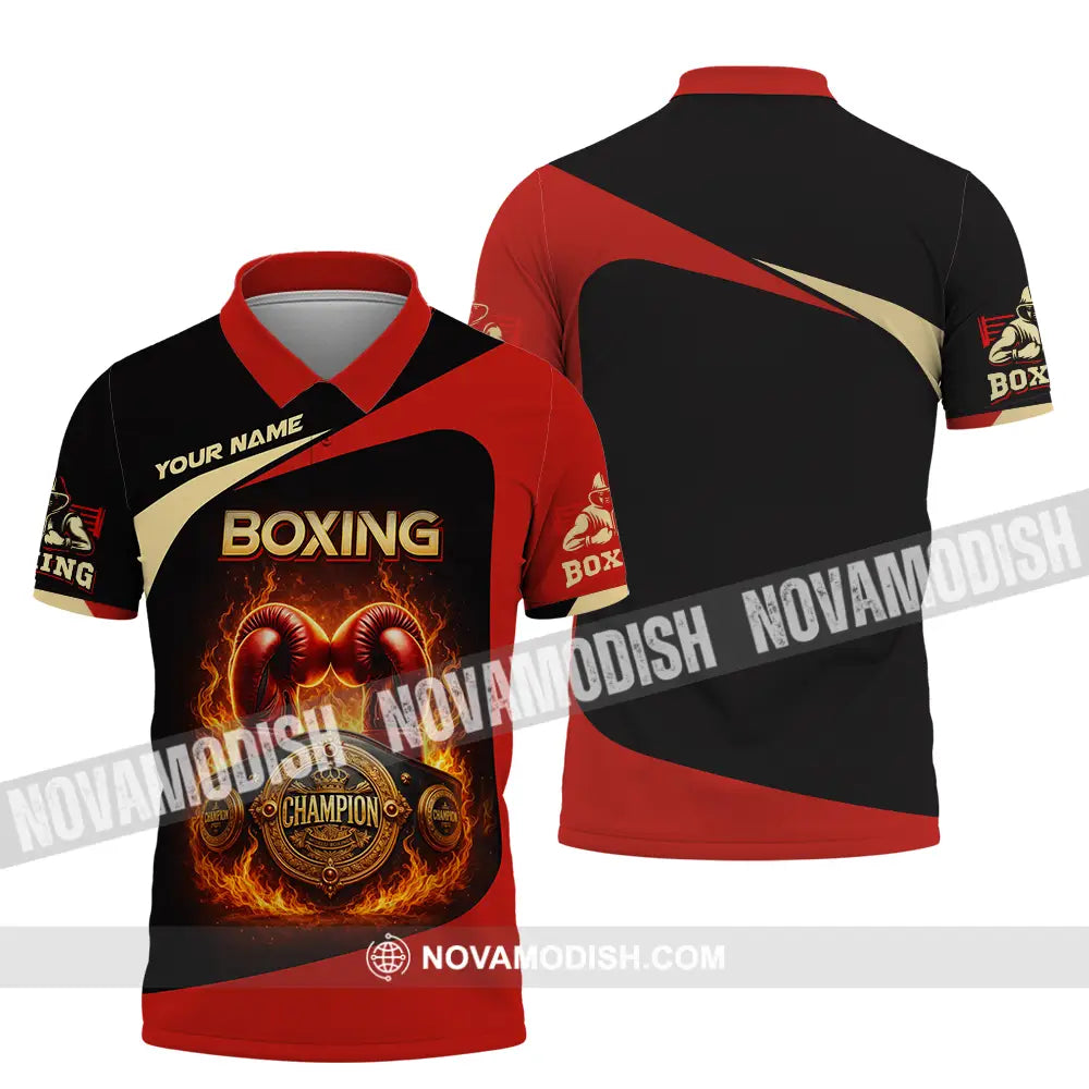 Unisex Shirt - Custom Boxing 3D Shirt Polo Shirt / S T-shirt