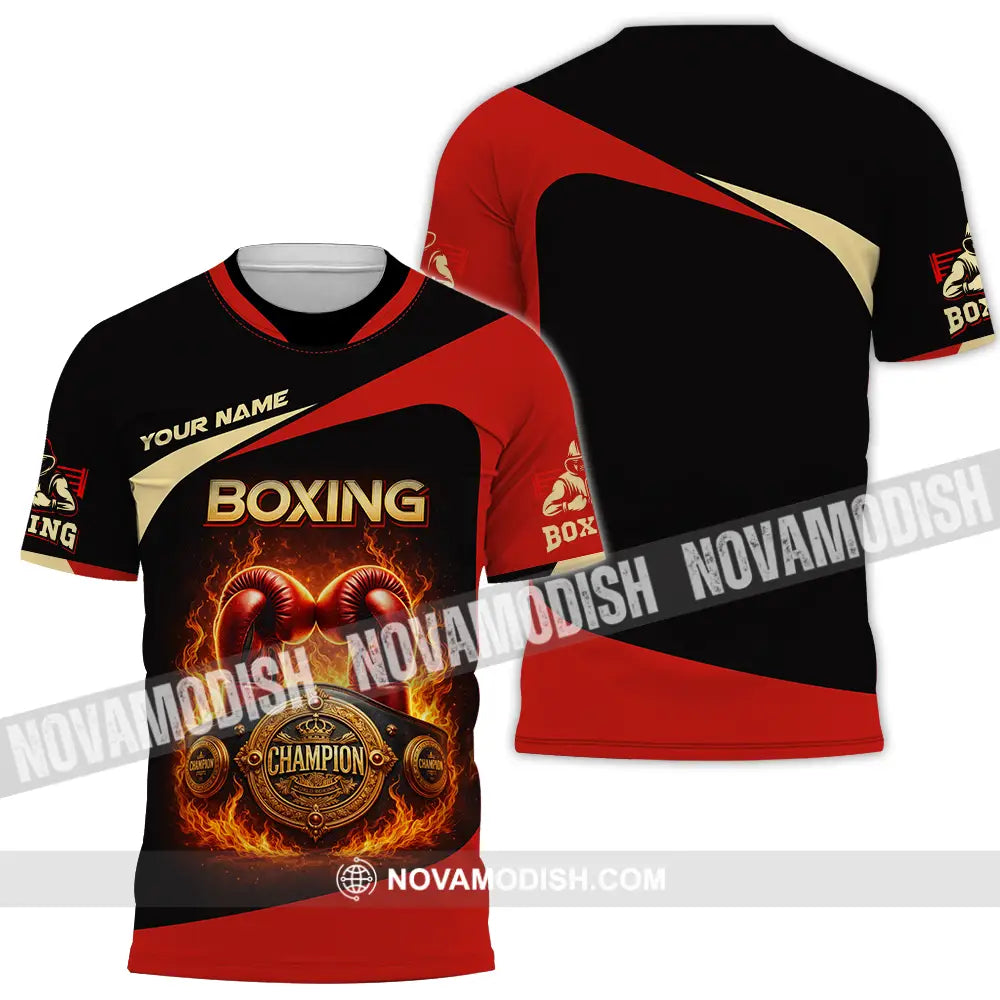 Unisex Shirt - Custom Boxing 3D Shirt T-Shirt / S T-shirt