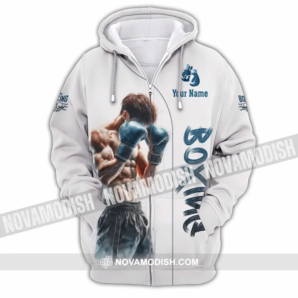 Unisex Shirt - Custom Boxing 3D Shirt Zipper Hoodie / S T-shirt