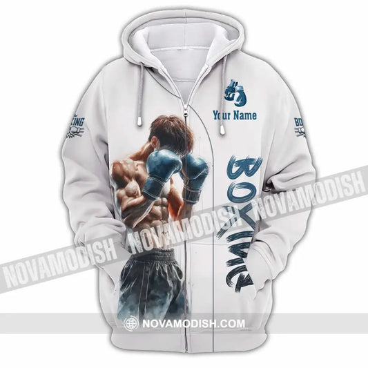 Unisex Shirt - Custom Boxing 3D Shirt Zipper Hoodie / S T-shirt