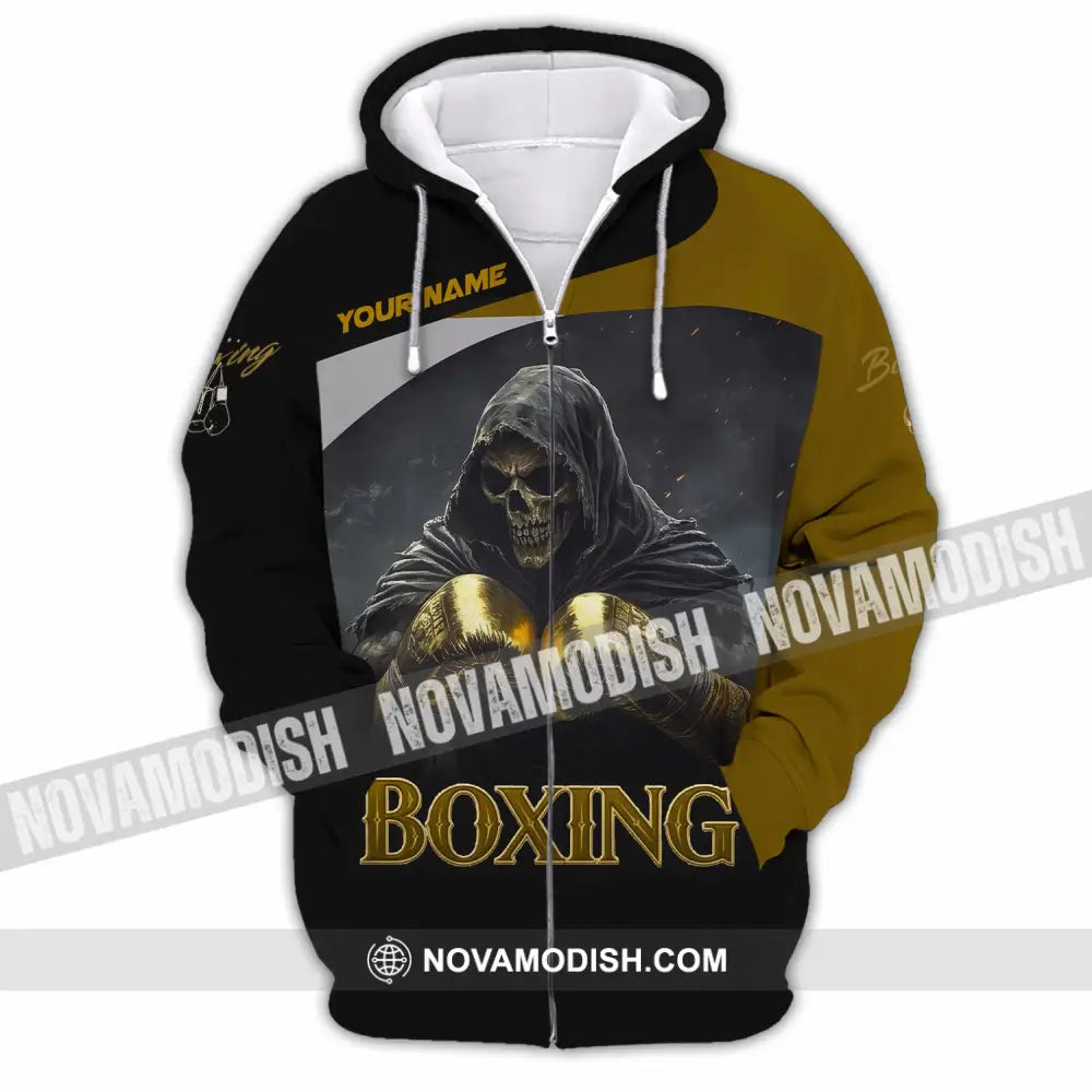 Unisex Shirt - Custom Boxing 3D Shirt Zipper Hoodie / S T-shirt