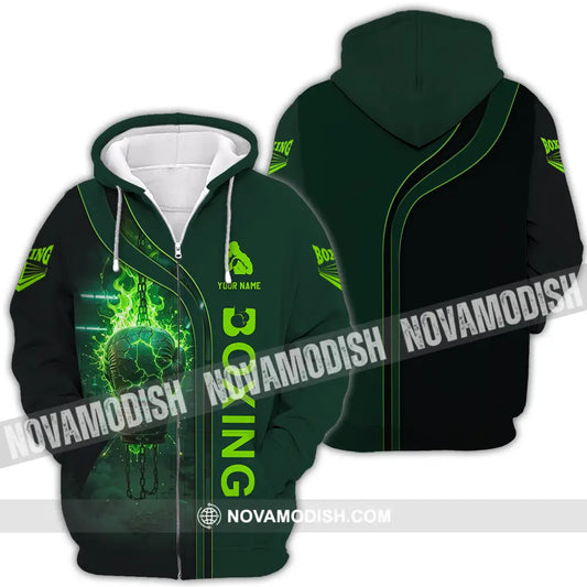 Unisex Shirt - Custom Boxing 3D Shirt Zipper Hoodie / S T-shirt