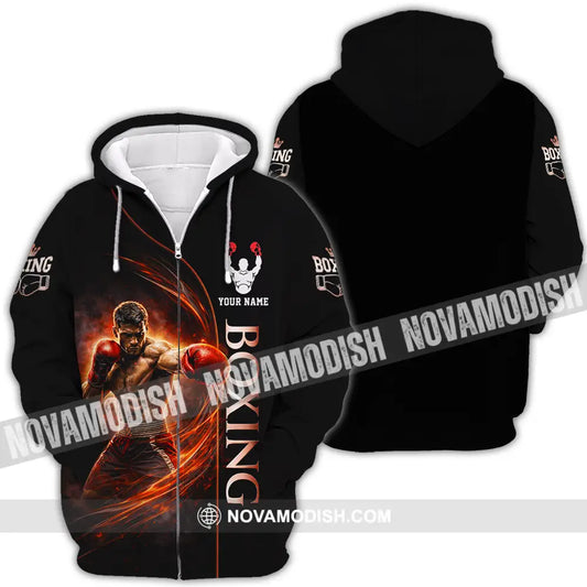Unisex Shirt - Custom Boxing 3D Shirt - Zipper Hoodie / S - T-shirt