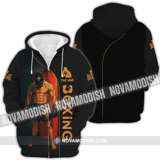 Unisex Shirt - Custom Boxing 3D Shirt Zipper Hoodie / S T-shirt