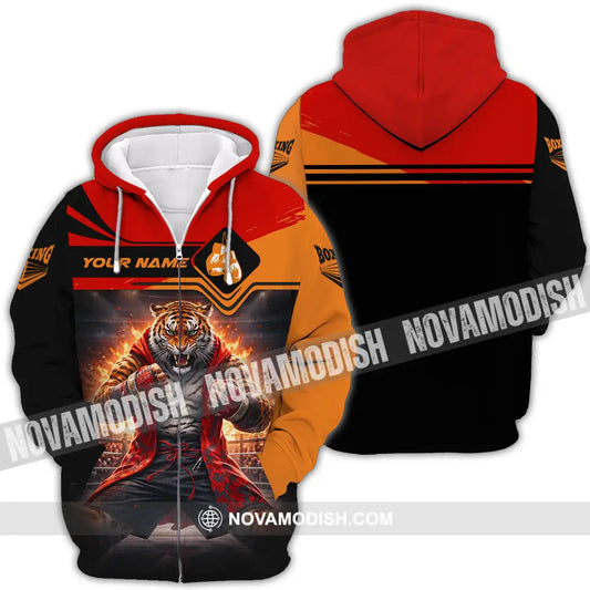 Unisex Shirt - Custom Boxing 3D Shirt Zipper Hoodie / S T-shirt
